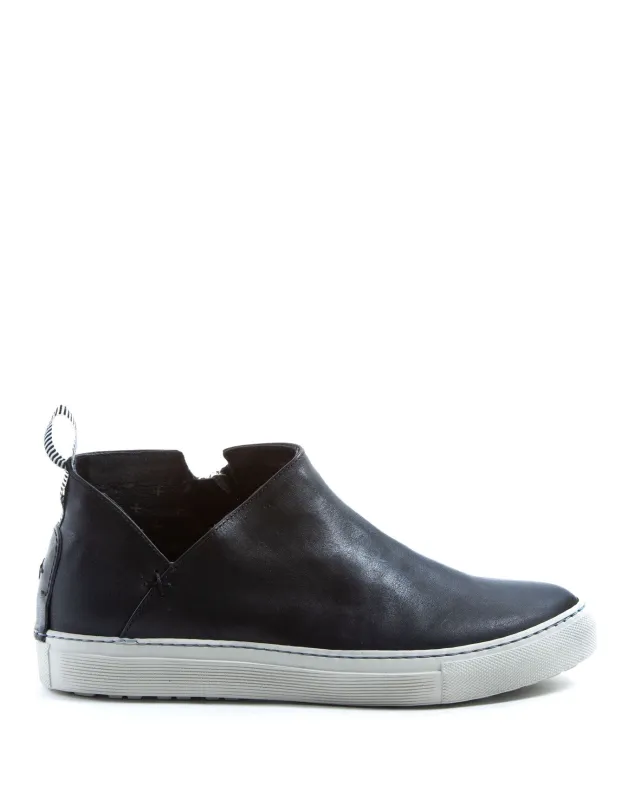 BRIE Black Leather Sneakers made by Fiorentini + Baker