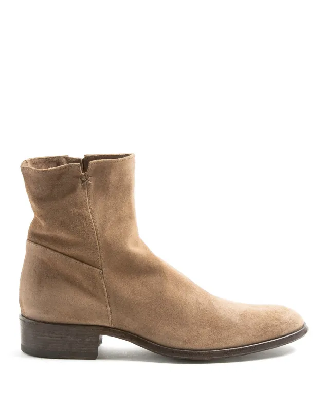 CALE Tobacco Suede Boots sold by Fiorentini + Baker