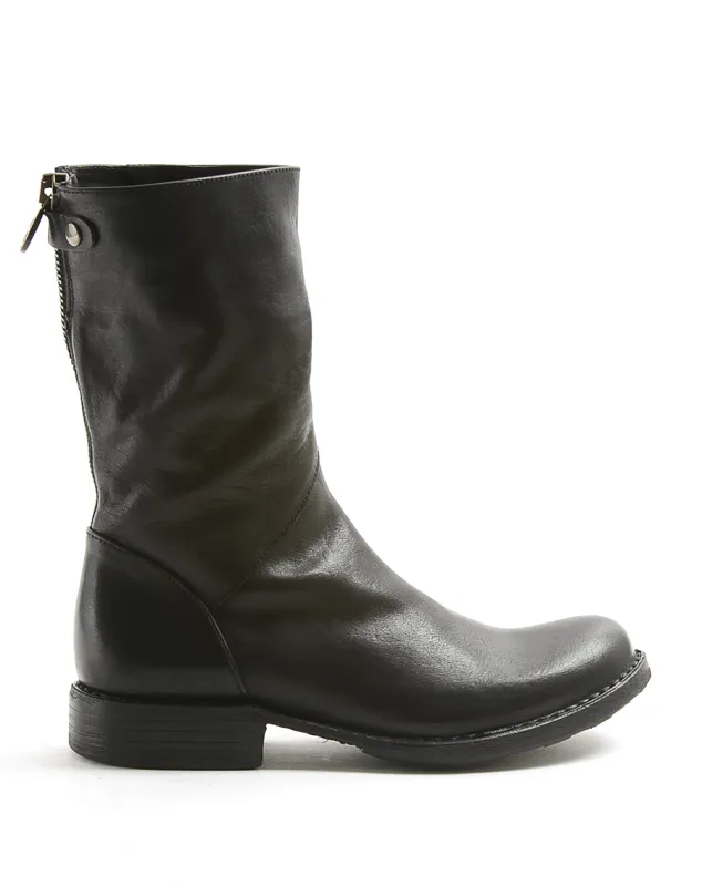 EZEE Black Leather Boots sold by Fiorentini + Baker