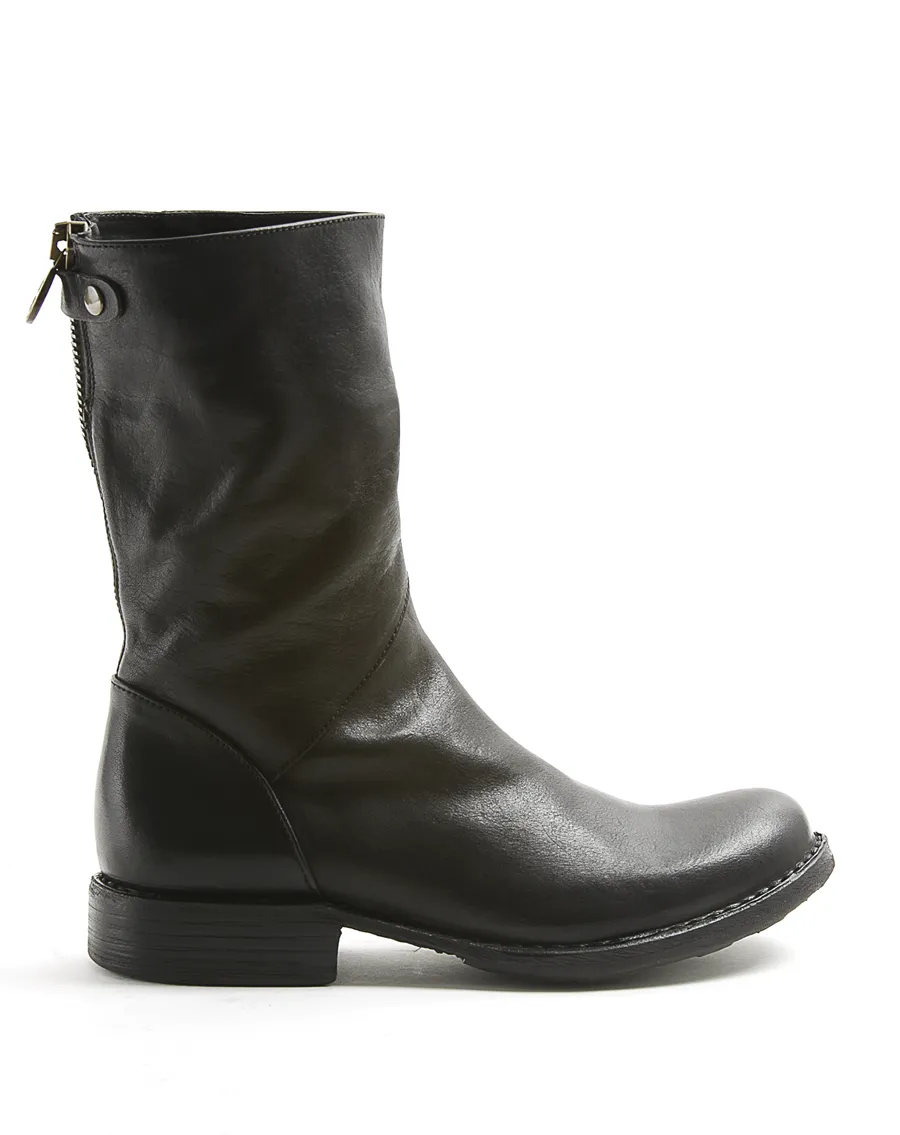EZEE Black Leather Boots sold by Fiorentini + Baker