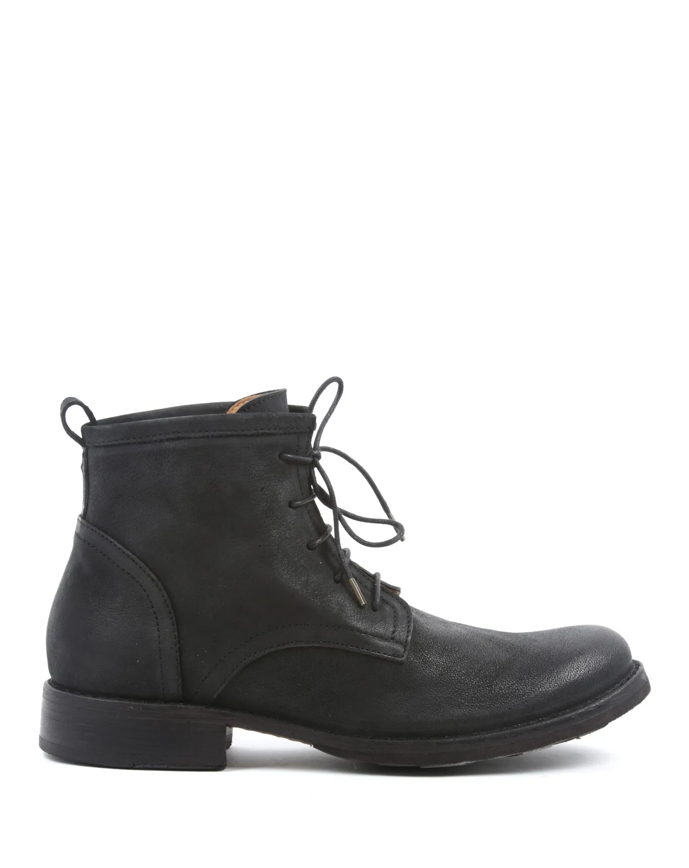 EZRA Black Leather Lace-up Boots sold by Fiorentini + Baker