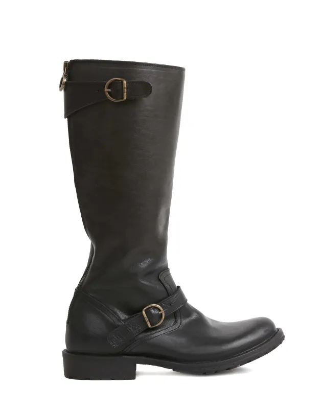 EPRIL Black Leather Tall Boots sold by Fiorentini + Baker