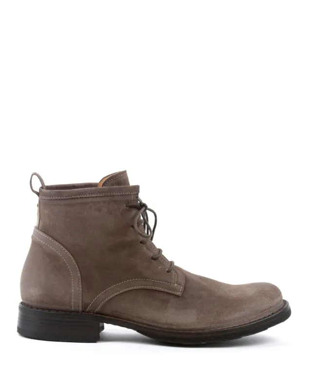 EZRA Brown Suede Lace-up Boots sold by Fiorentini + Baker