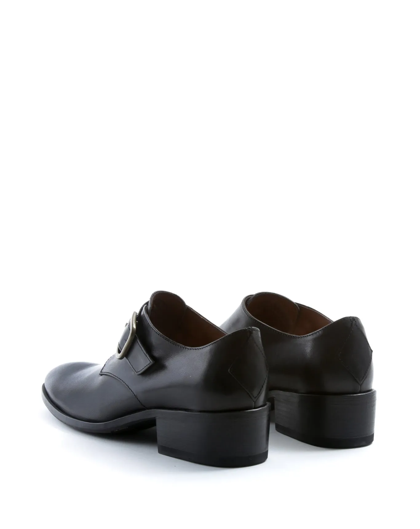 CHIEN Black Leather Monk Shoes sold by Fiorentini + Baker product image thumbnail 3
