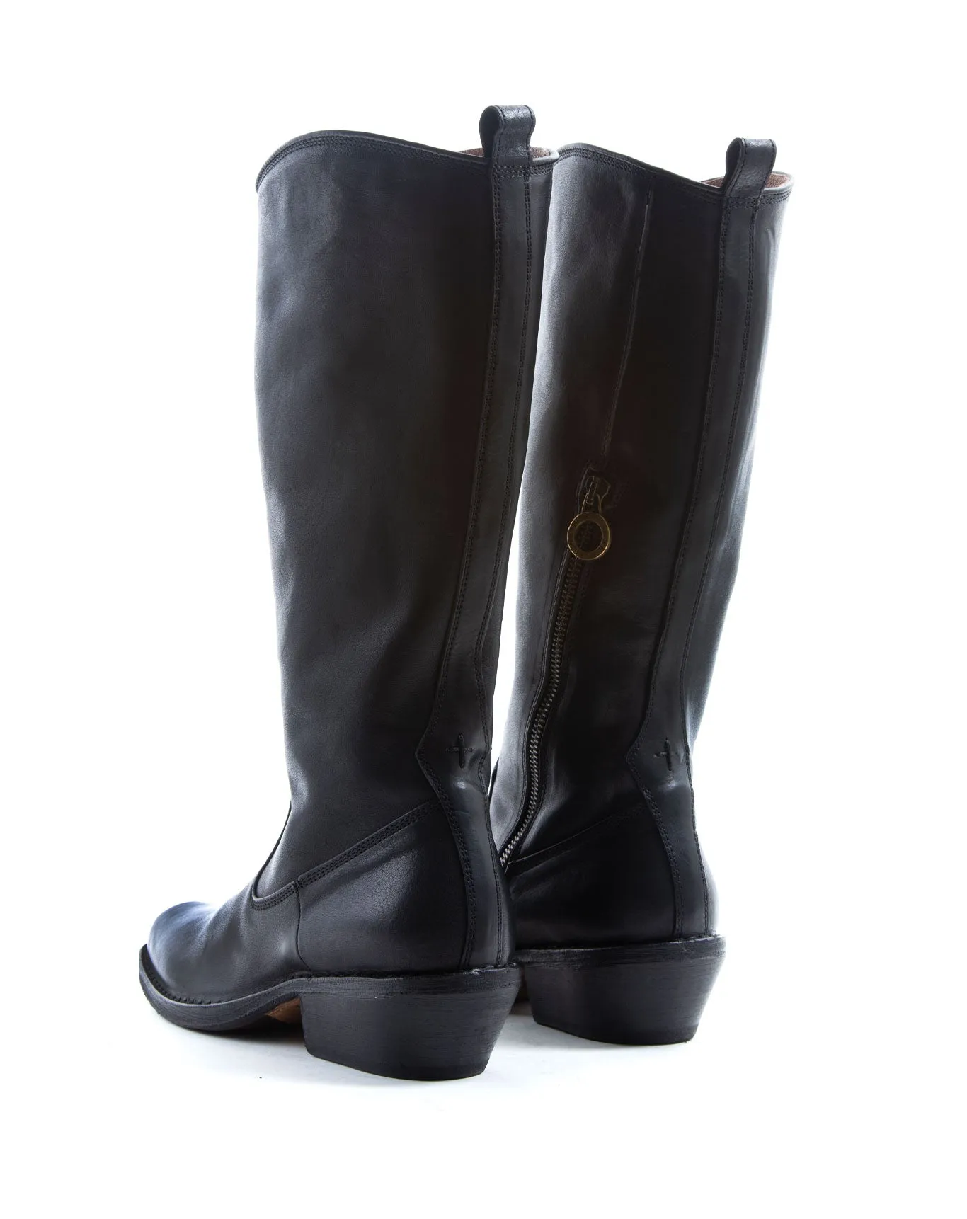 CATY Black Leather Tall Boots sold by Fiorentini + Baker product image thumbnail 3