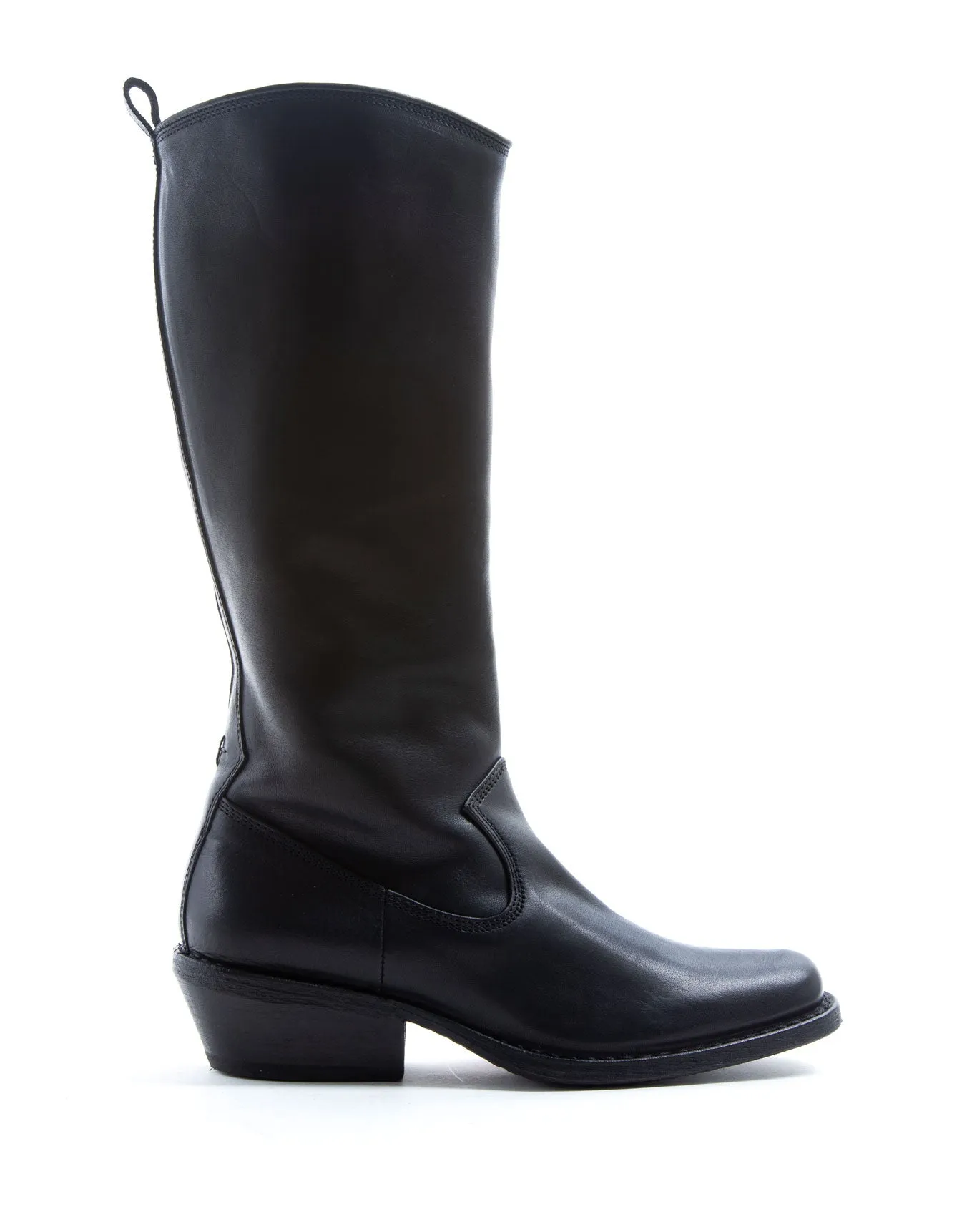 CATY Black Leather Tall Boots sold by Fiorentini + Baker