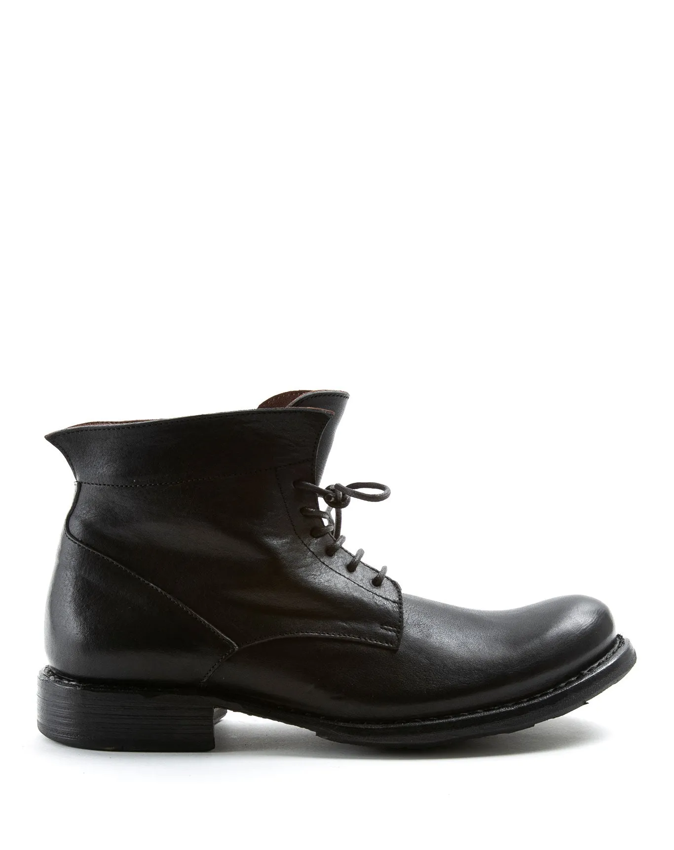 745 Black Leather Lace-up Boots sold by Fiorentini + Baker
