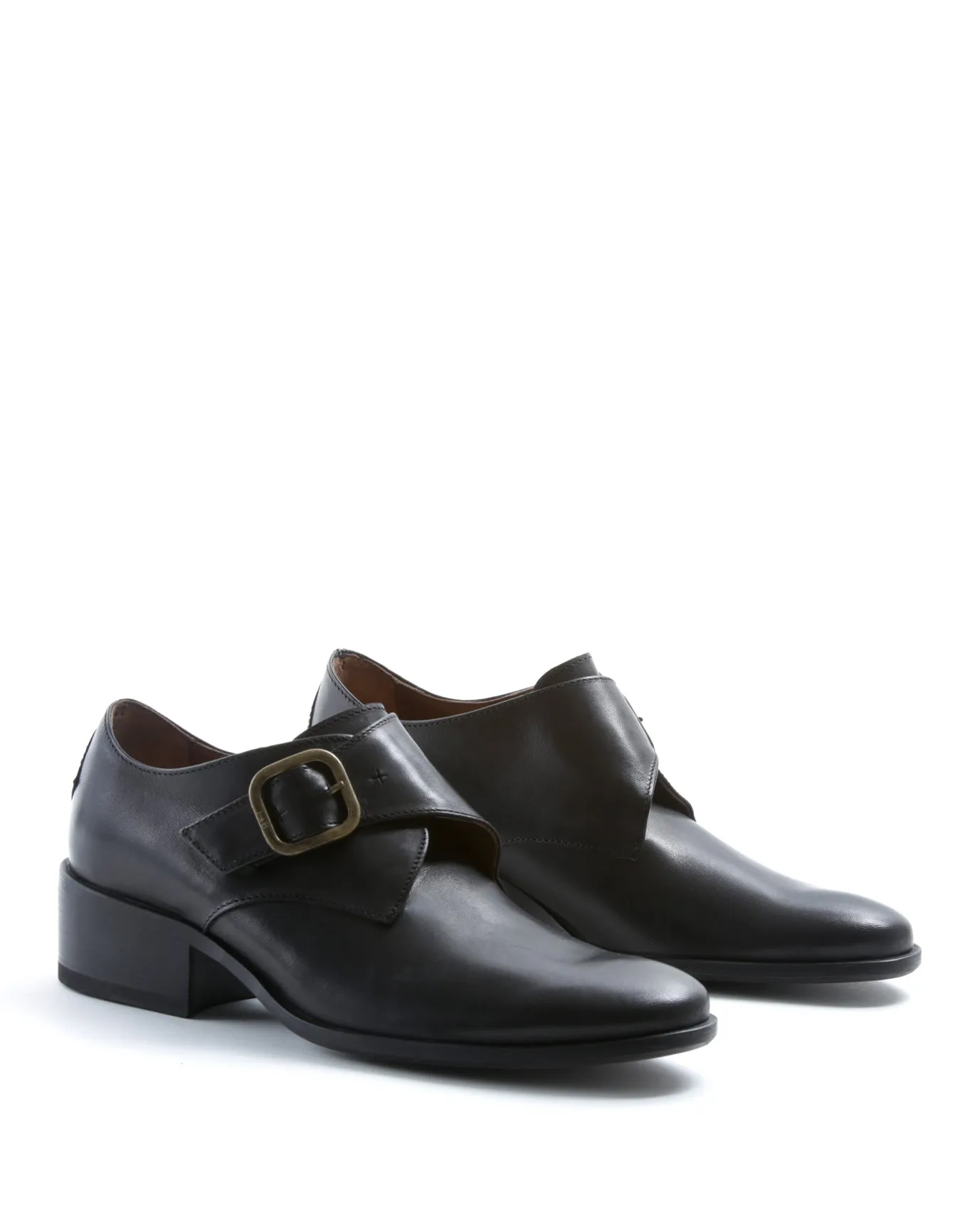 CHIEN Black Leather Monk Shoes sold by Fiorentini + Baker product image thumbnail 2