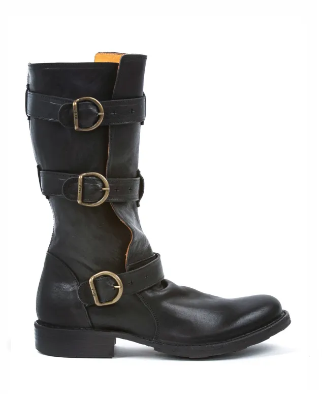 7040 Black Leather Boots sold by Fiorentini + Baker
