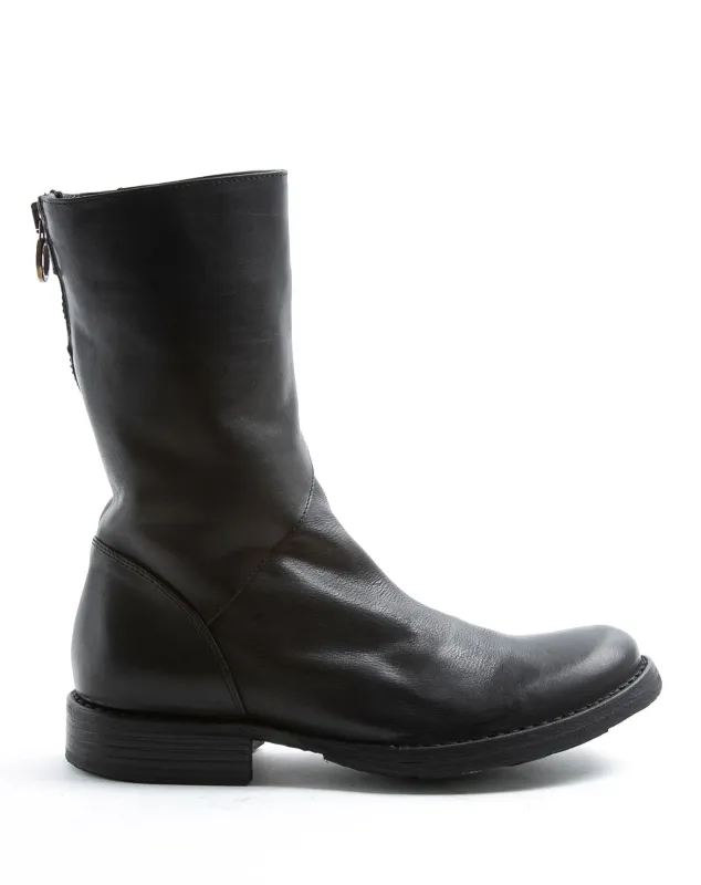 EZEE Black Leather Boots sold by Fiorentini + Baker