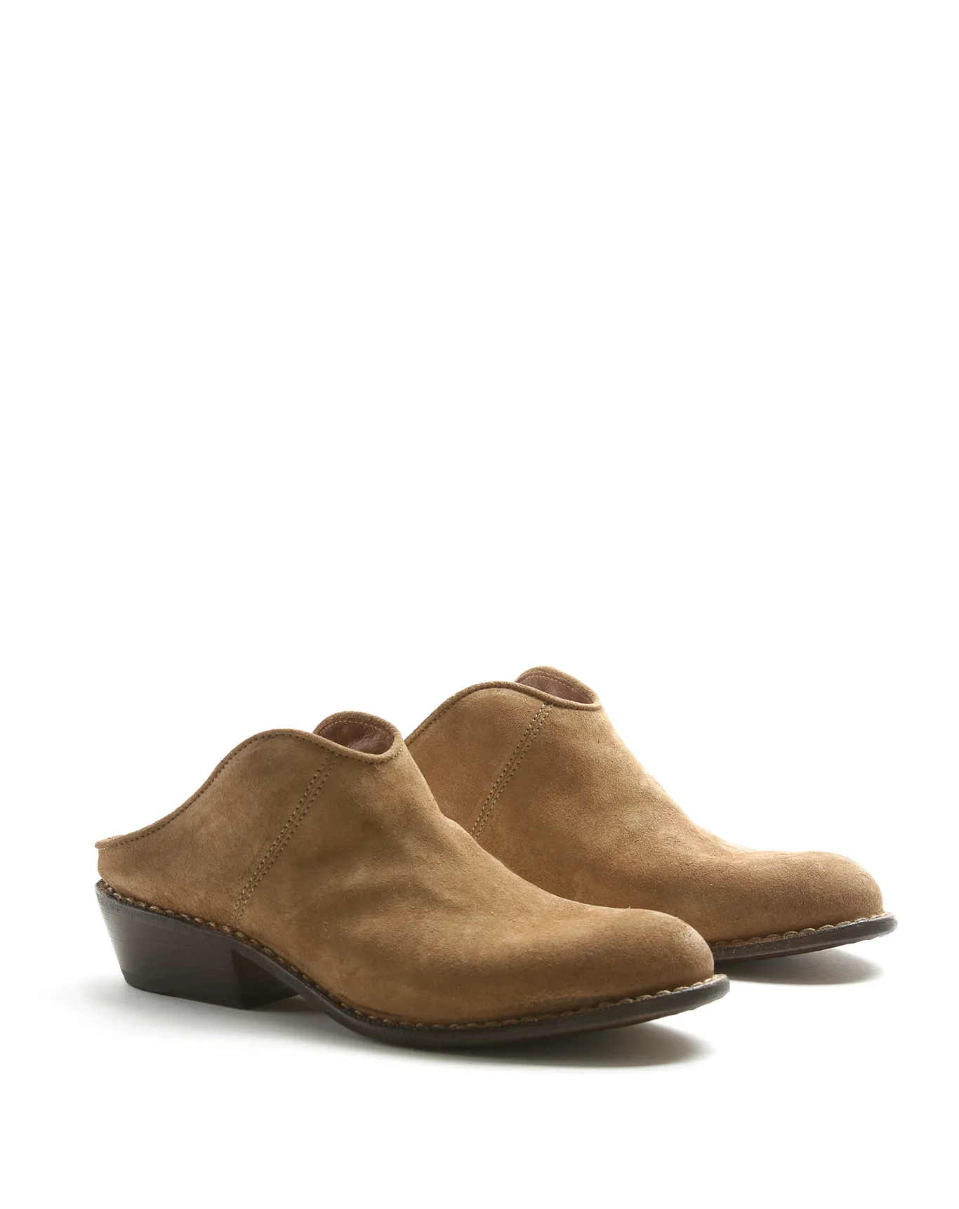 RENO Taupe Suede Mules sold by Fiorentini + Baker product image thumbnail 2