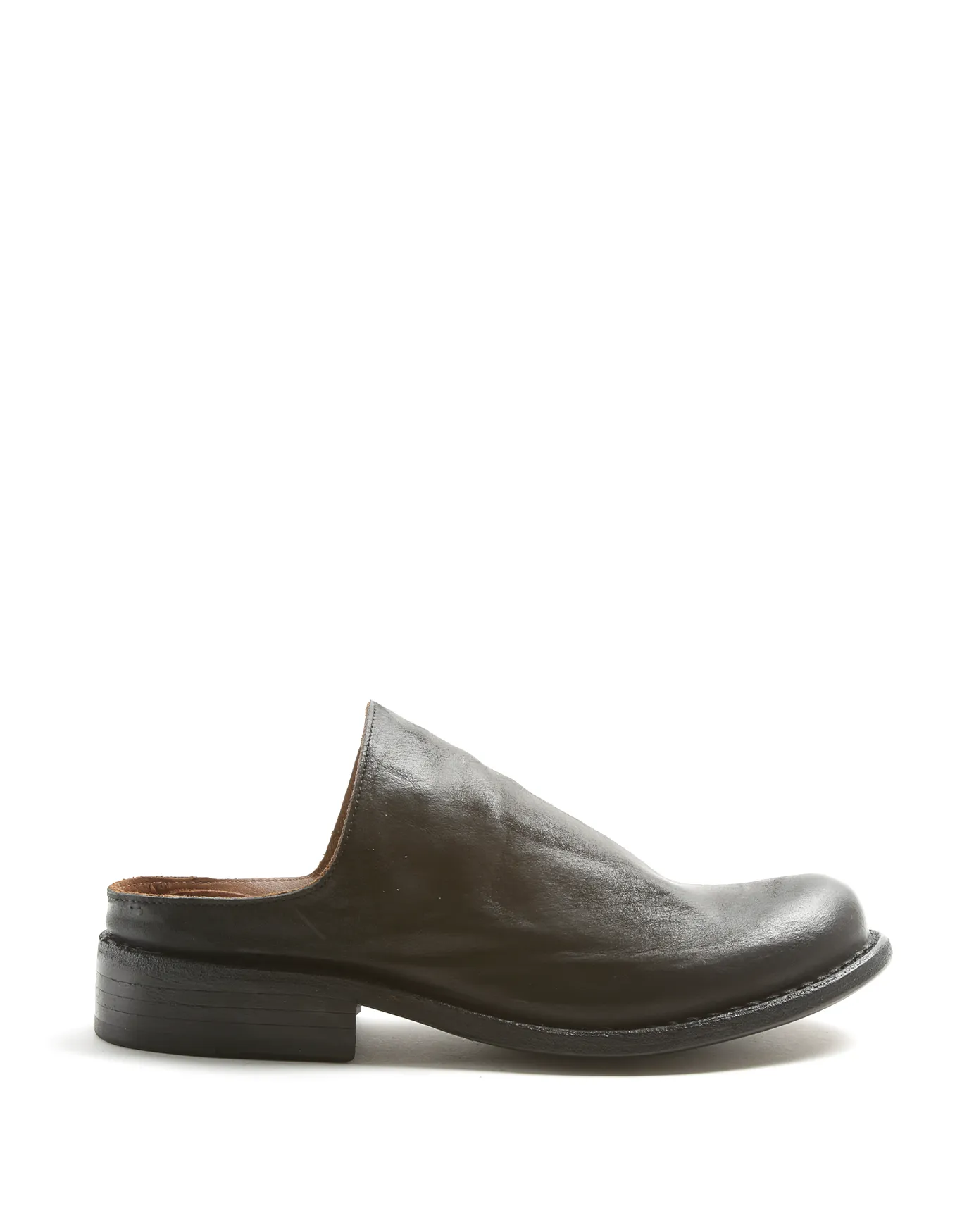 FREYA Black Leather Mules sold by Fiorentini + Baker