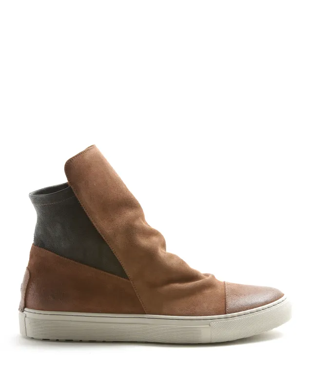 BRET Mid Brown Suede Sneaker Boots made by Fiorentini + Baker