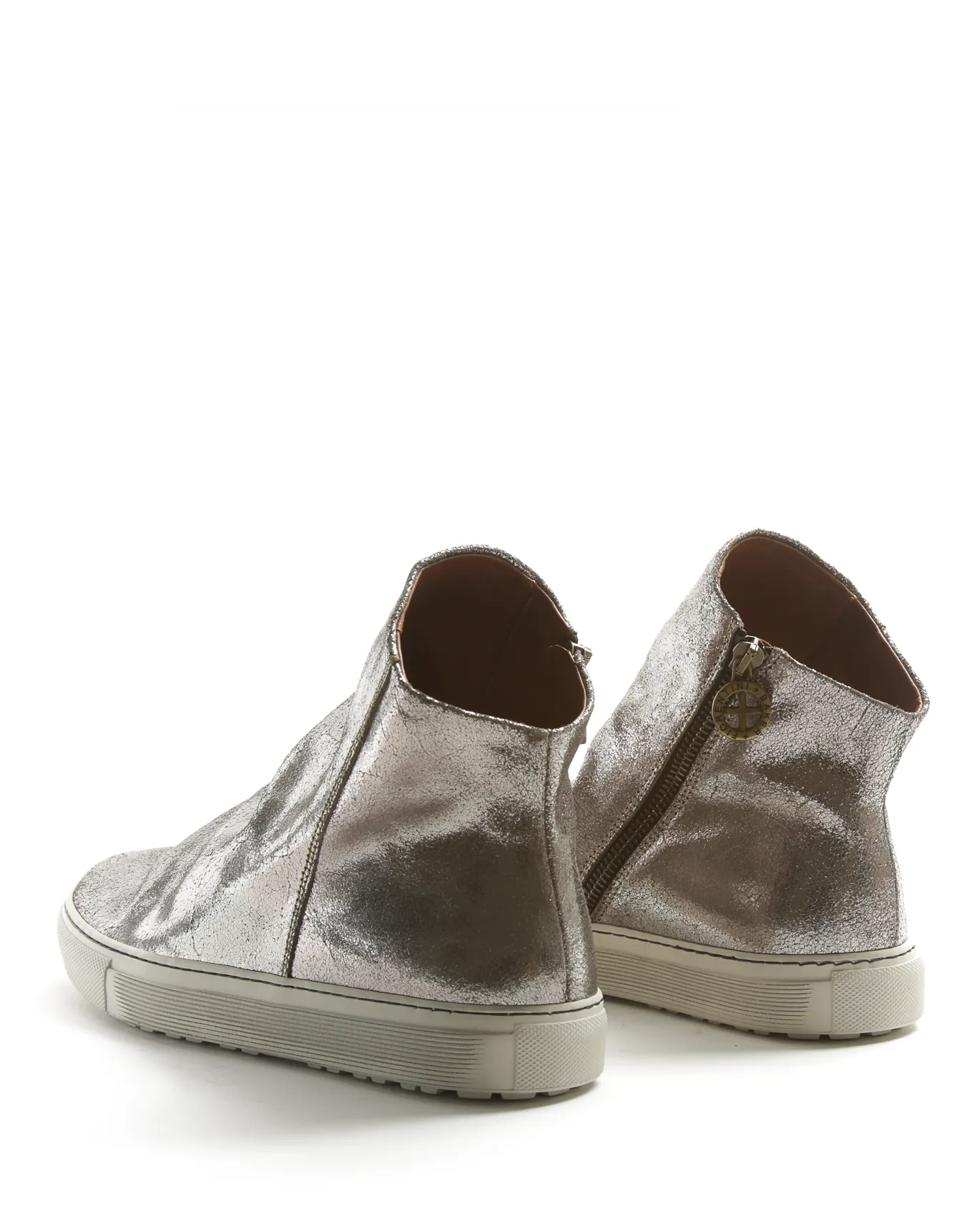 BIEL Silver Leather Sneaker Boots sold by Fiorentini + Baker product image thumbnail 3