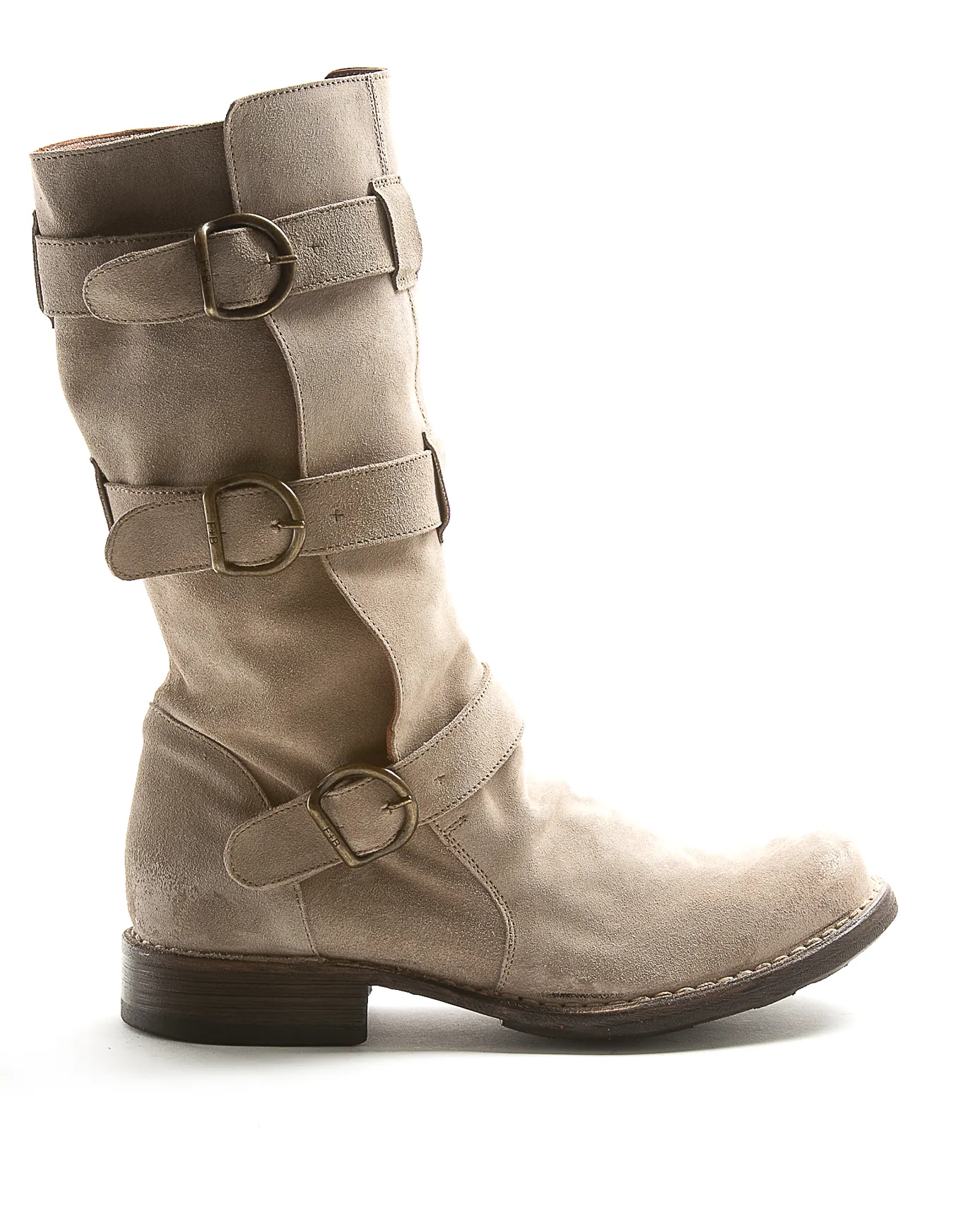 7040 Light Beige Suede Boots sold by Fiorentini + Baker