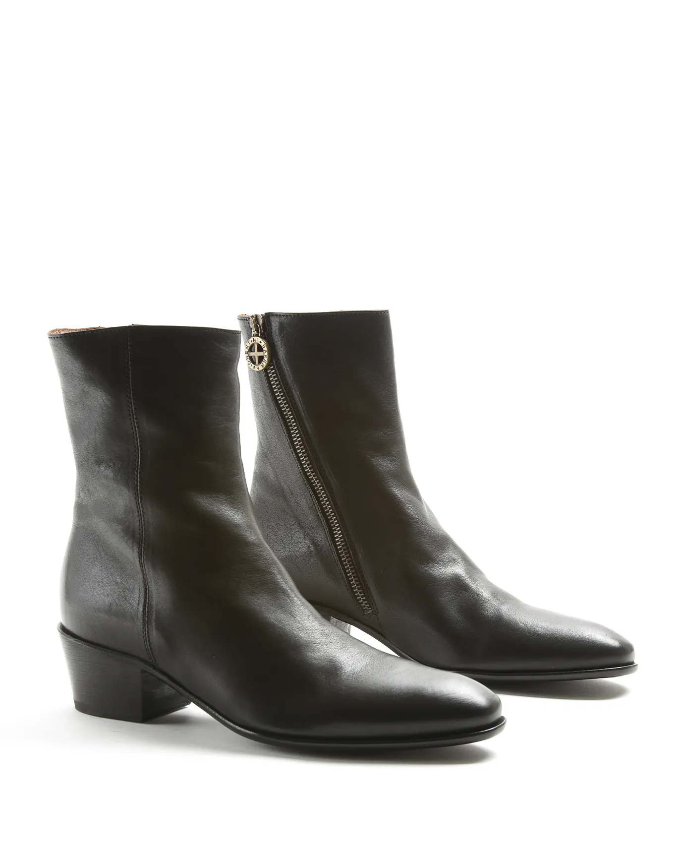 MATT Black Leather Boots sold by Fiorentini + Baker product image thumbnail 2