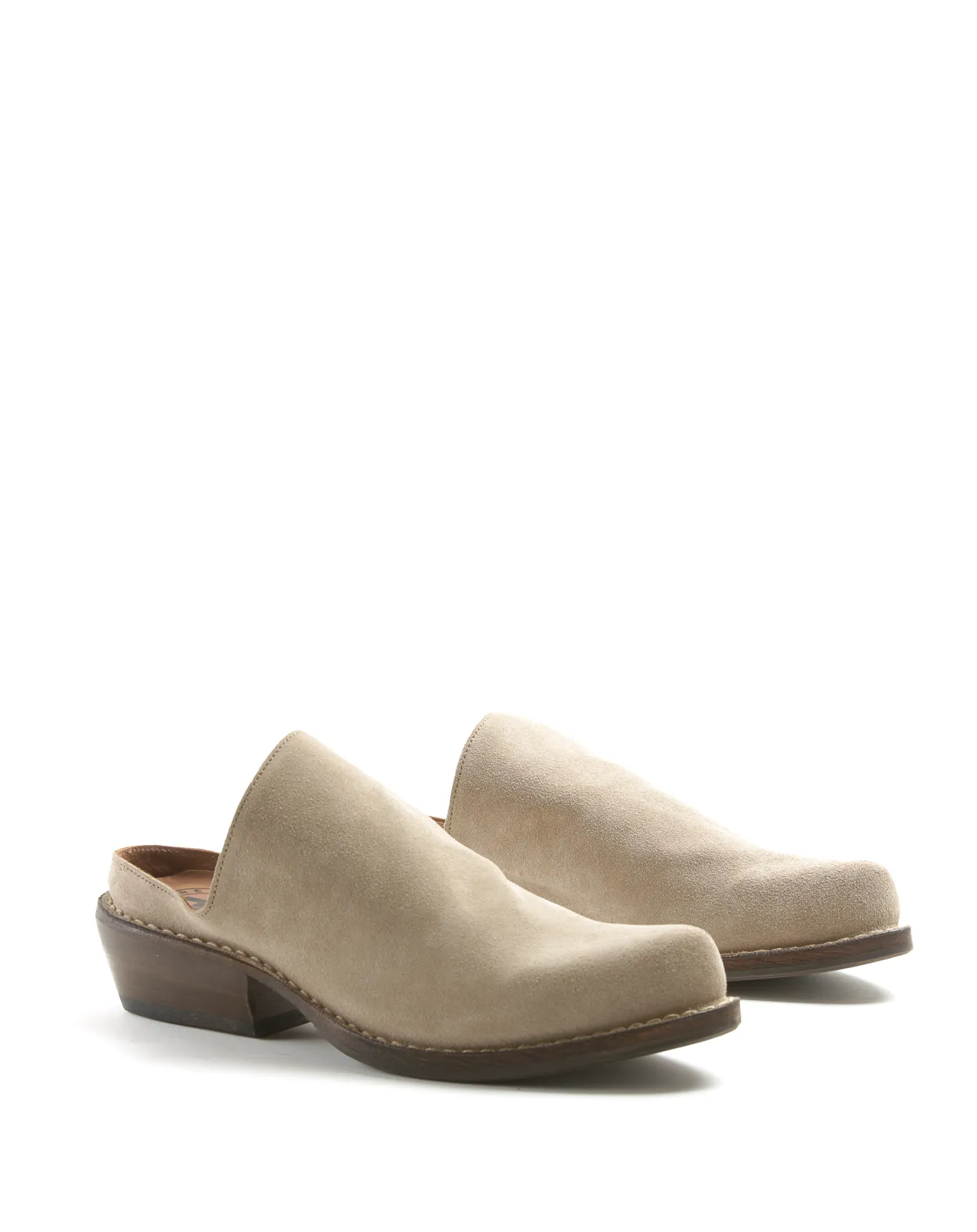 DANA Light Beige Suede Sabot sold by Fiorentini + Baker product image thumbnail 2