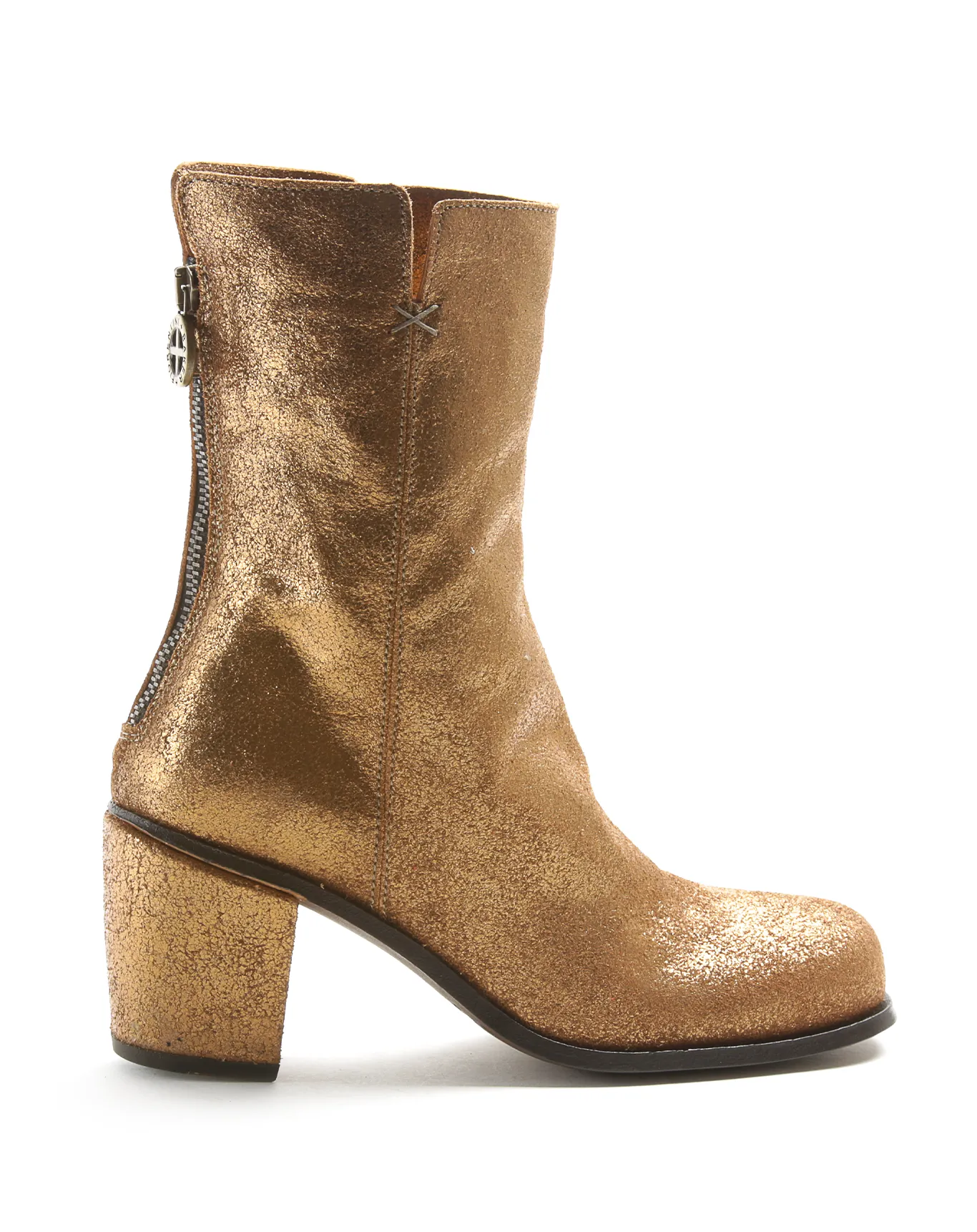JONI Gold Leather Boots sold by Fiorentini + Baker