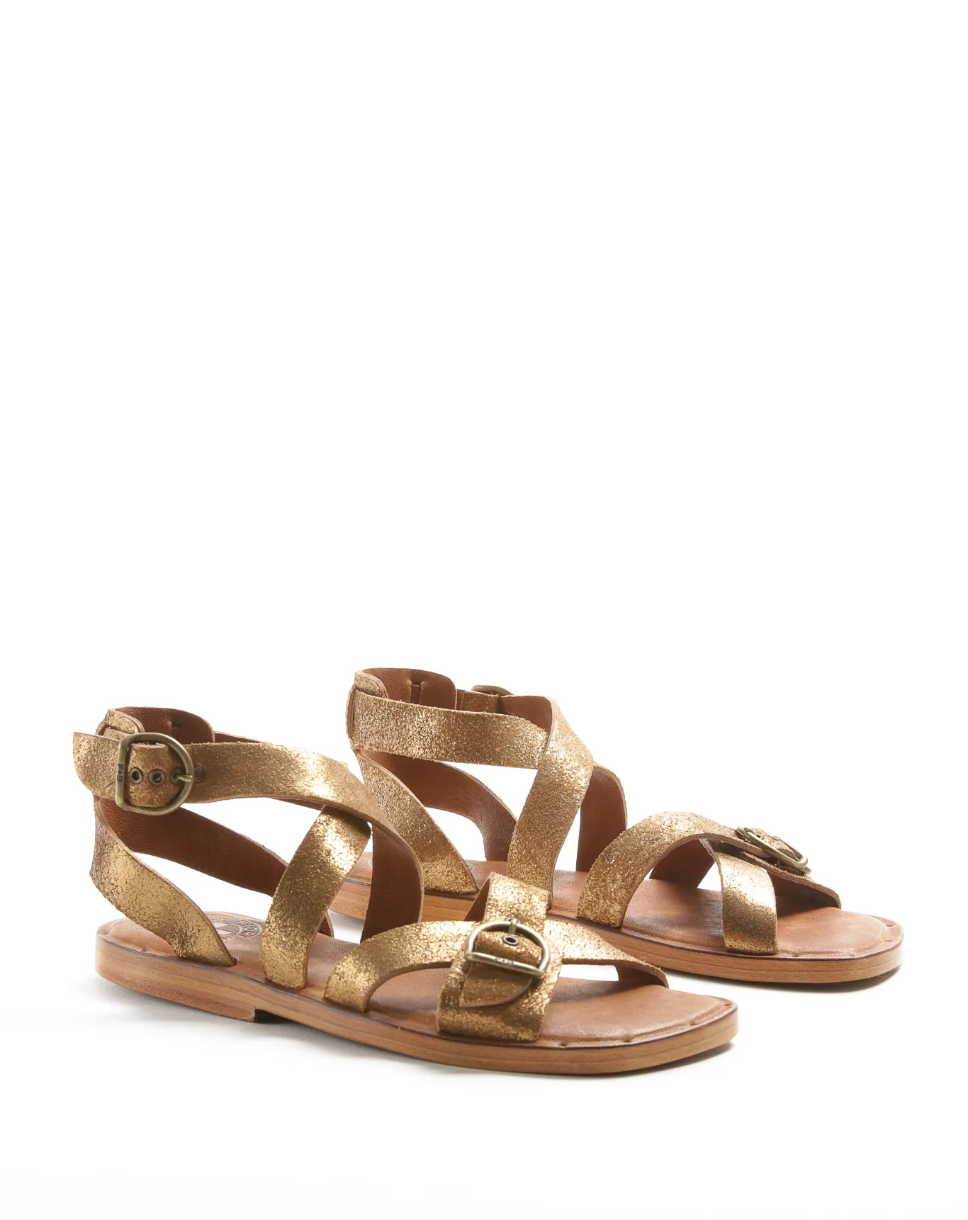 ZIVA Gold Leather Sandals sold by Fiorentini + Baker product image thumbnail 2