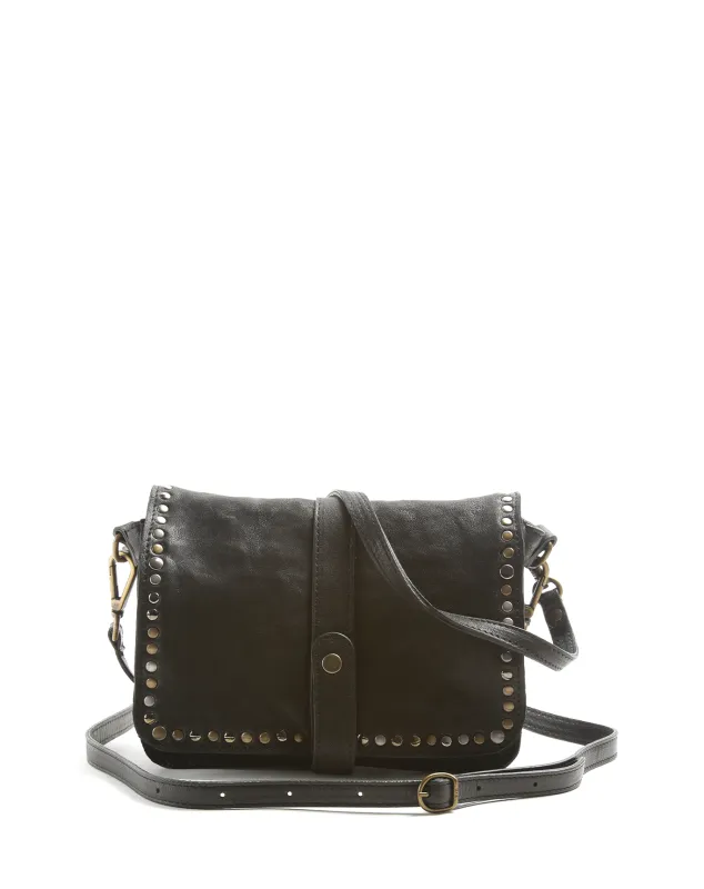 AMY Black Leather Bag made by Fiorentini + Baker