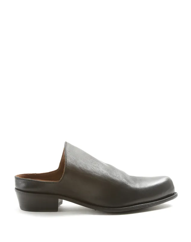 HERO Black Leather Sabot made by Fiorentini + Baker