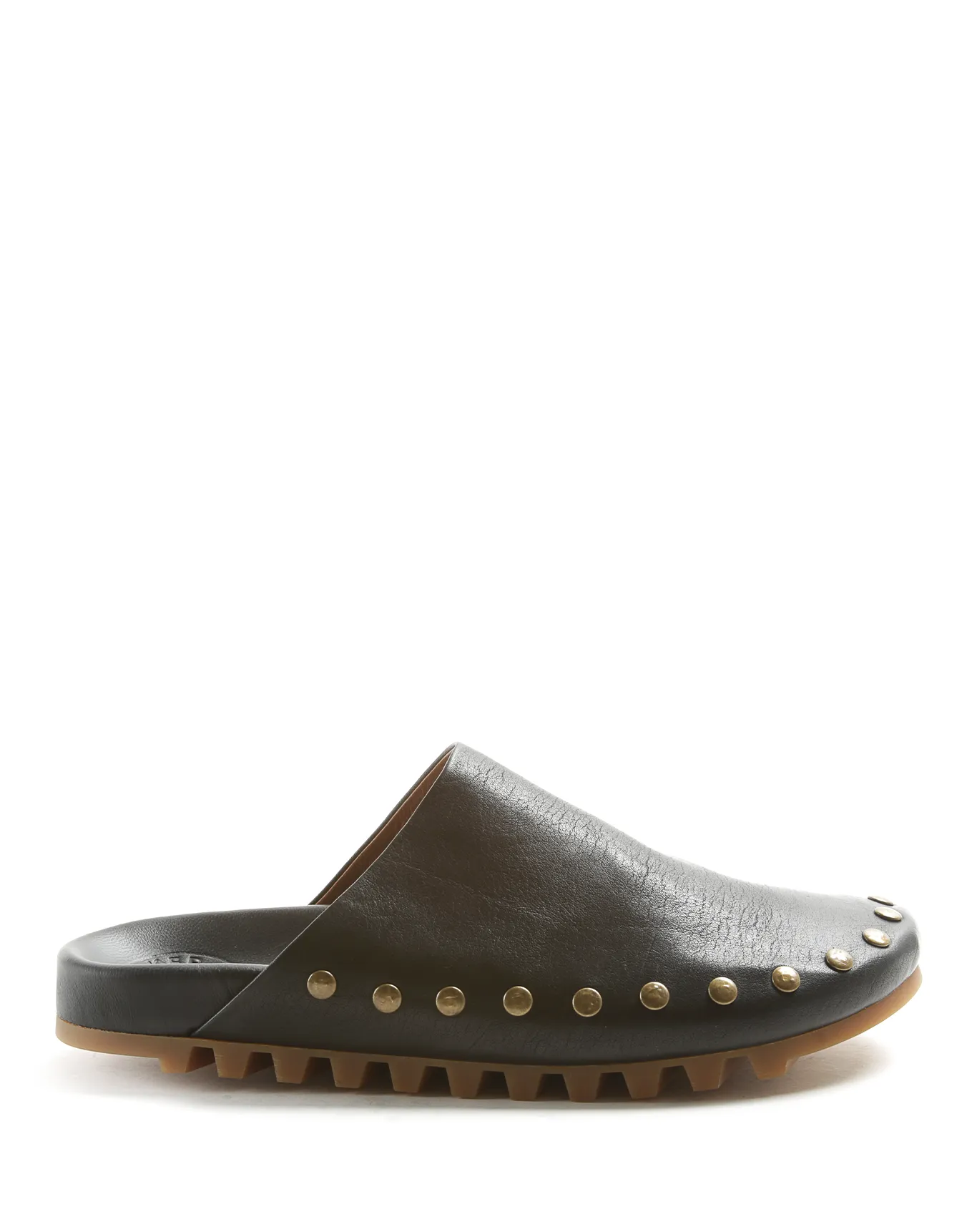 KULA Black Leather Slide sold by Fiorentini + Baker