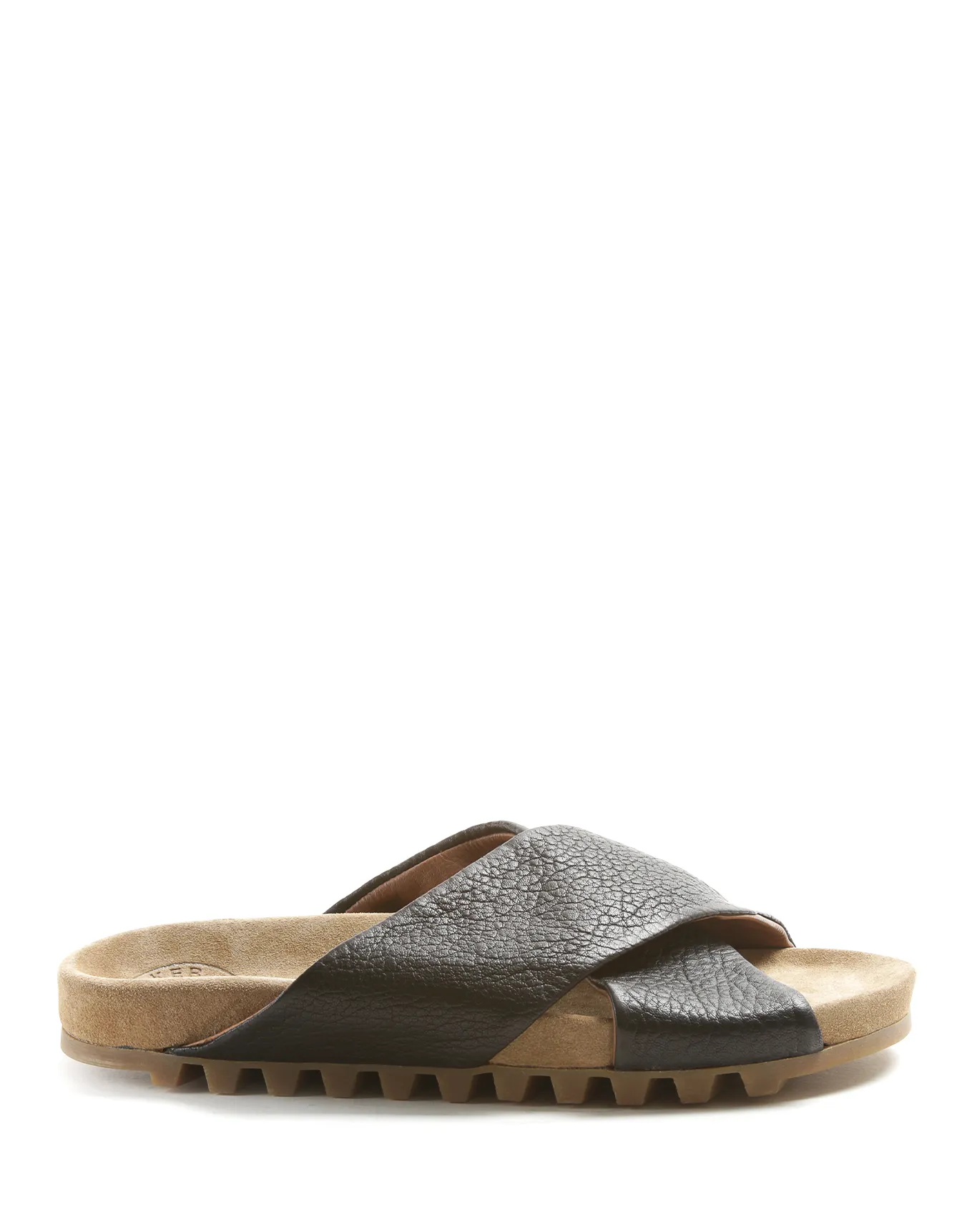 KOOKI Black Leather Slide sold by Fiorentini + Baker