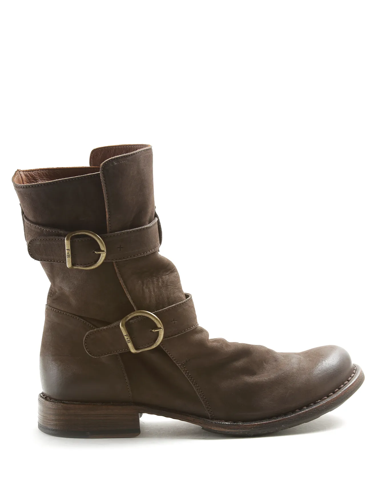 713 Brown Leather Boots sold by Fiorentini + Baker