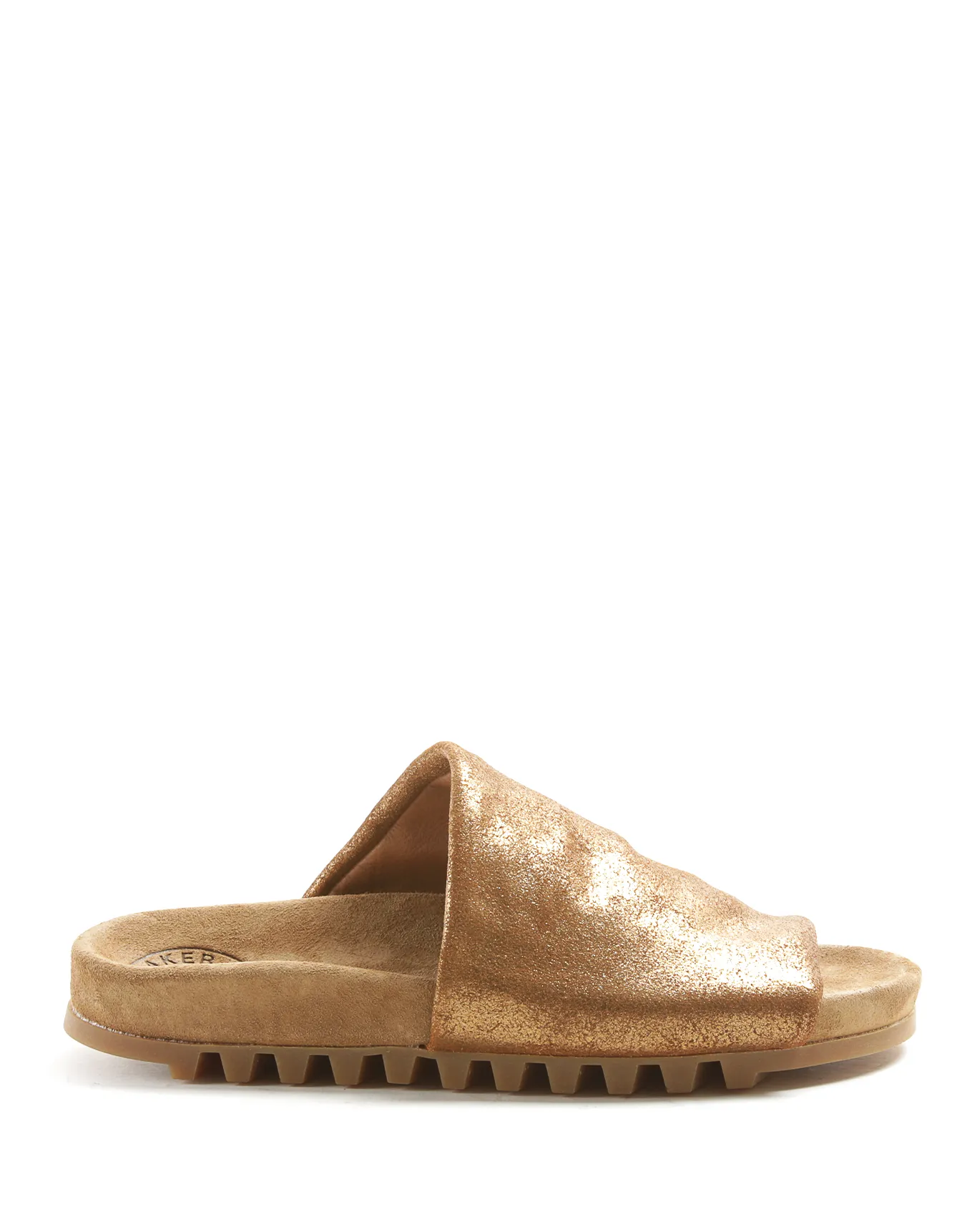 KALI Gold Leather Slide sold by Fiorentini + Baker