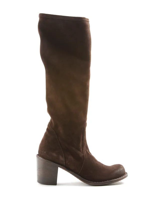 JUST Brown Suede Boots made by Fiorentini + Baker