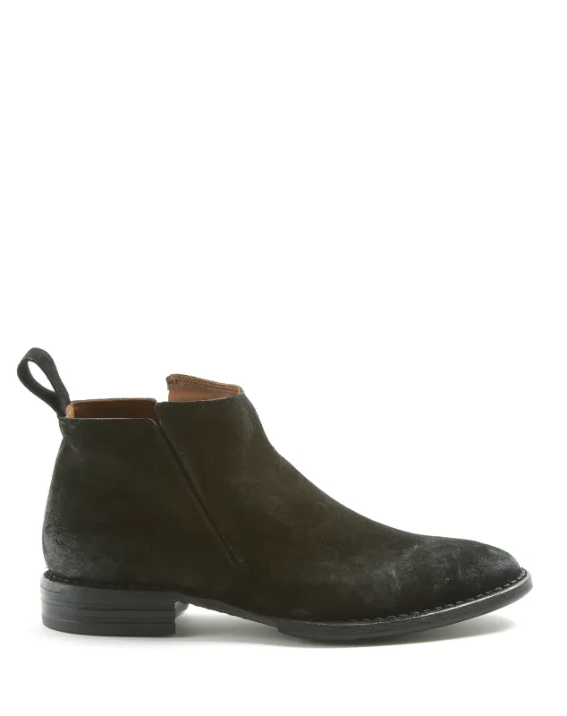 GAZ Black Suede Leather Boots made by Fiorentini + Baker