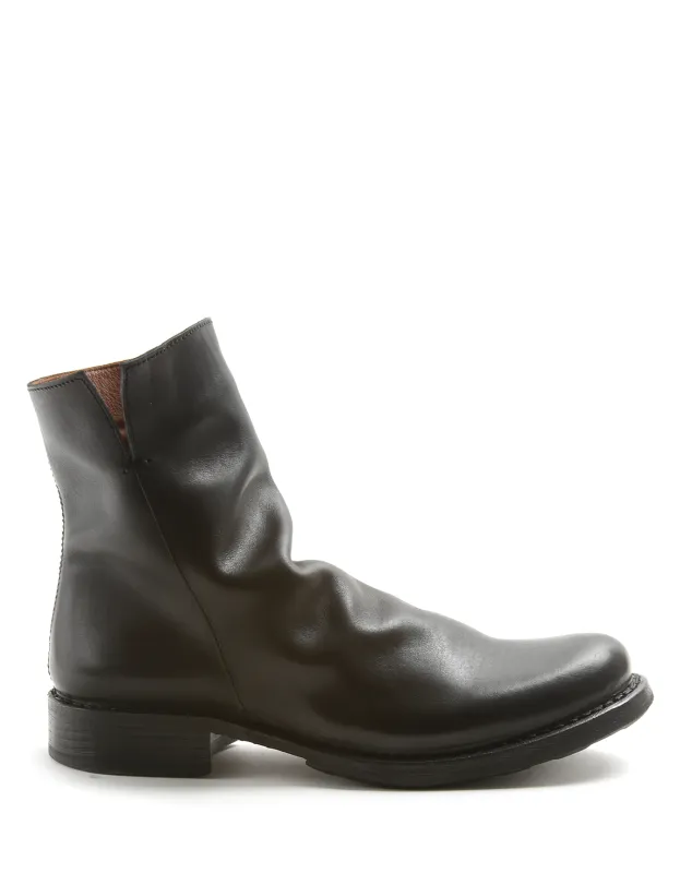 ELF-V Black Luxury Leather Boots made by Fiorentini + Baker