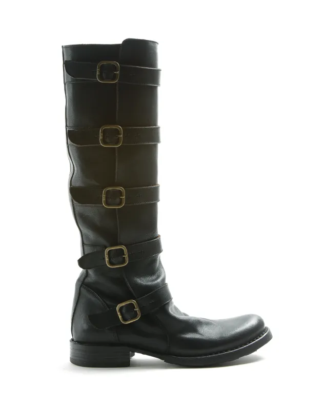 EXTRA Limited edition Black Leather Boots made by Fiorentini + Baker