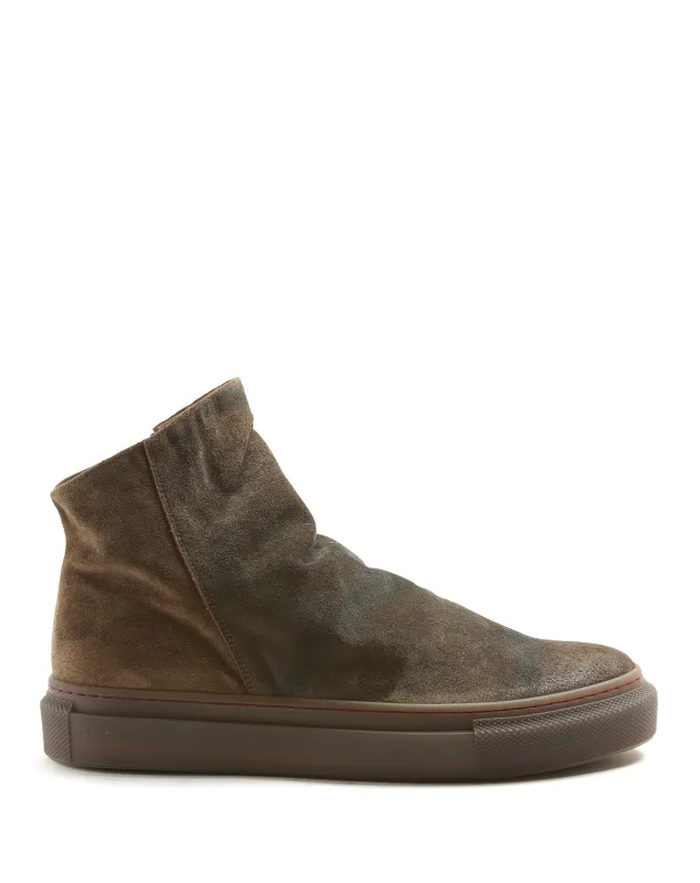 BUELL Shades Black/Indigo/Brown Sneaker Boots made by Fiorentini + Baker