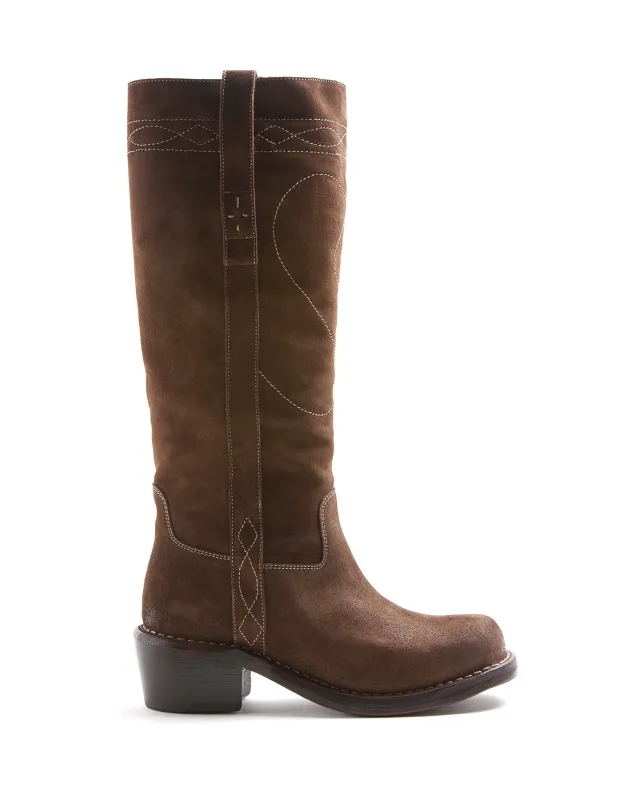 MOANA Mid Brown Leather Boots made by Fiorentini + Baker