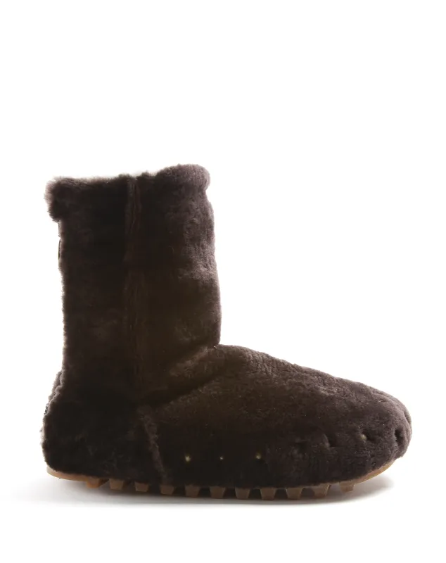 KOOTMO Brown Sheepskin Boots made by Fiorentini + Baker