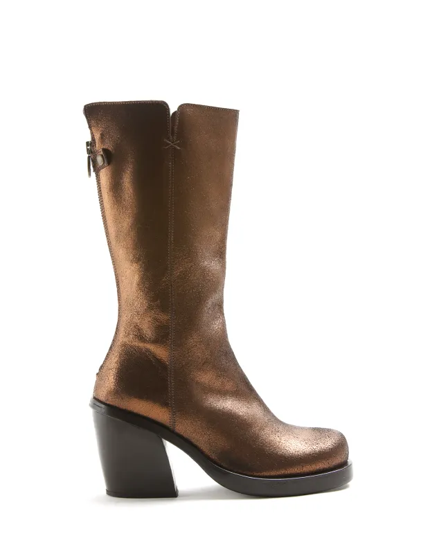 JOOLS Bronze Leather Boots made by Fiorentini + Baker