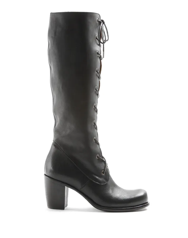 JIVE Black Leather Boots made by Fiorentini + Baker