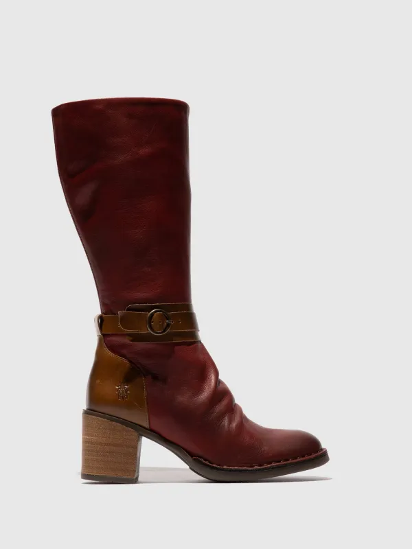 Buckle Boots BEIF165FLY OXBLOOD/CAMEL sold by Fly London