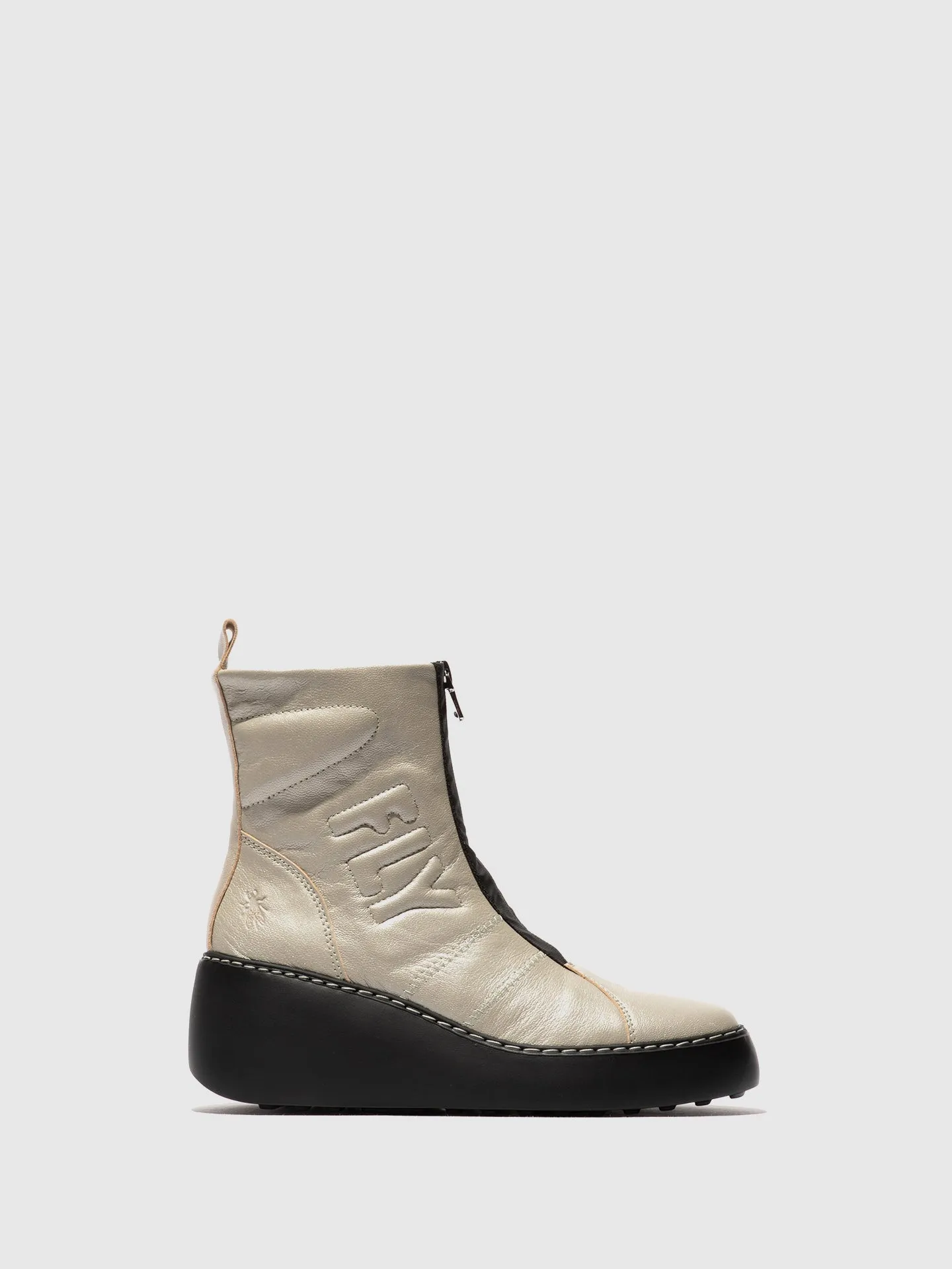 Zip Up Ankle Boots DRIM646FLY SILVER sold by Fly London
