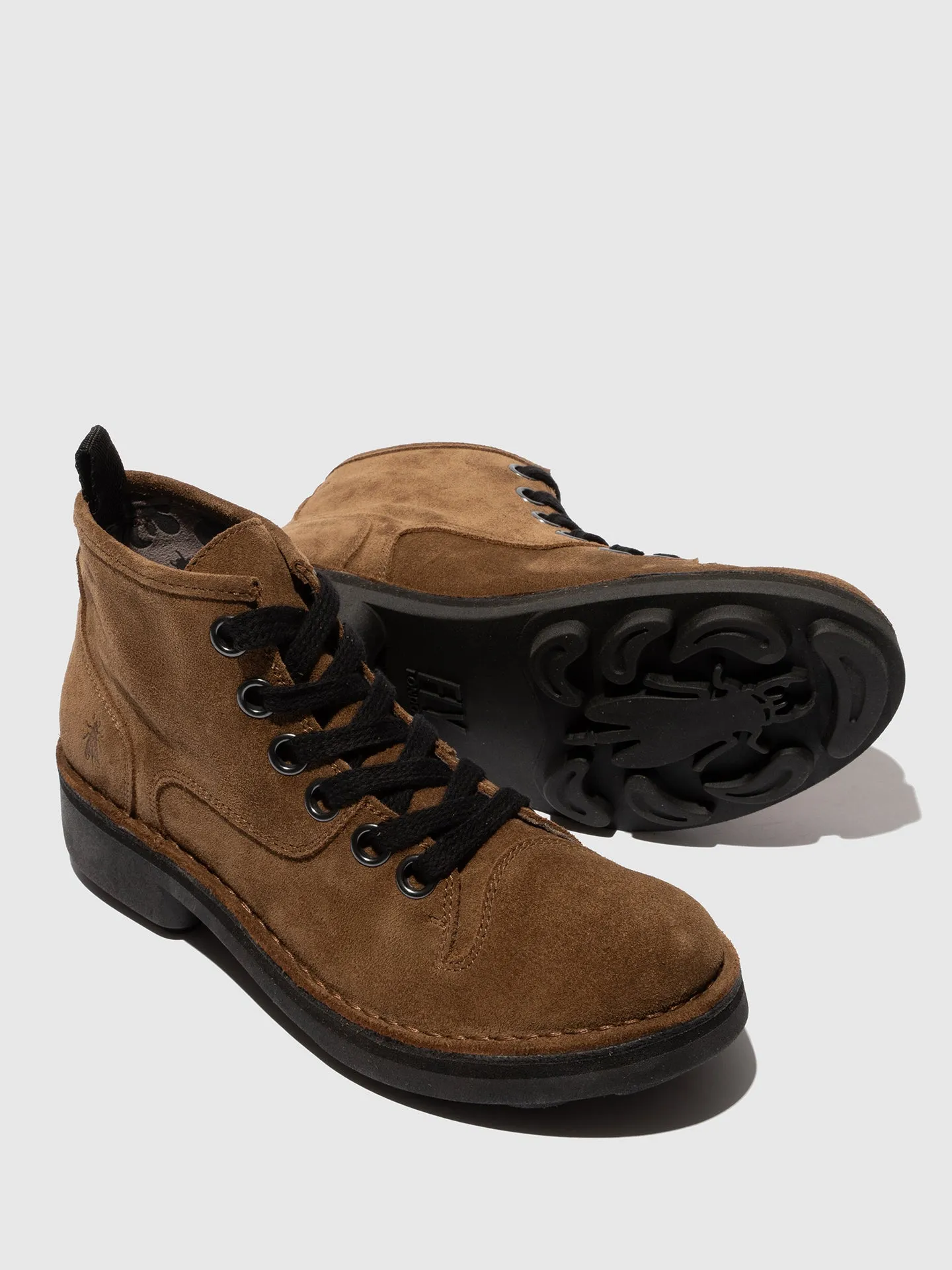 Lace-up Ankle Boots NUXE138FLY ELEPHANT sold by Fly London product image thumbnail 4