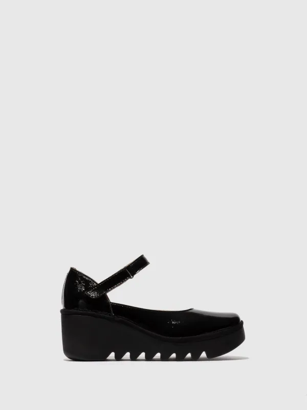 Buckle Shoes BAWO543FLY NAPPALAK BLACK sold by Fly London