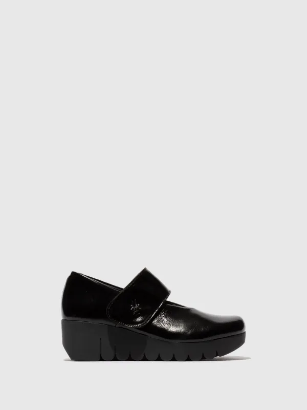 Velcro Shoes VARI188FLY NAPPALAK BLACK sold by Fly London