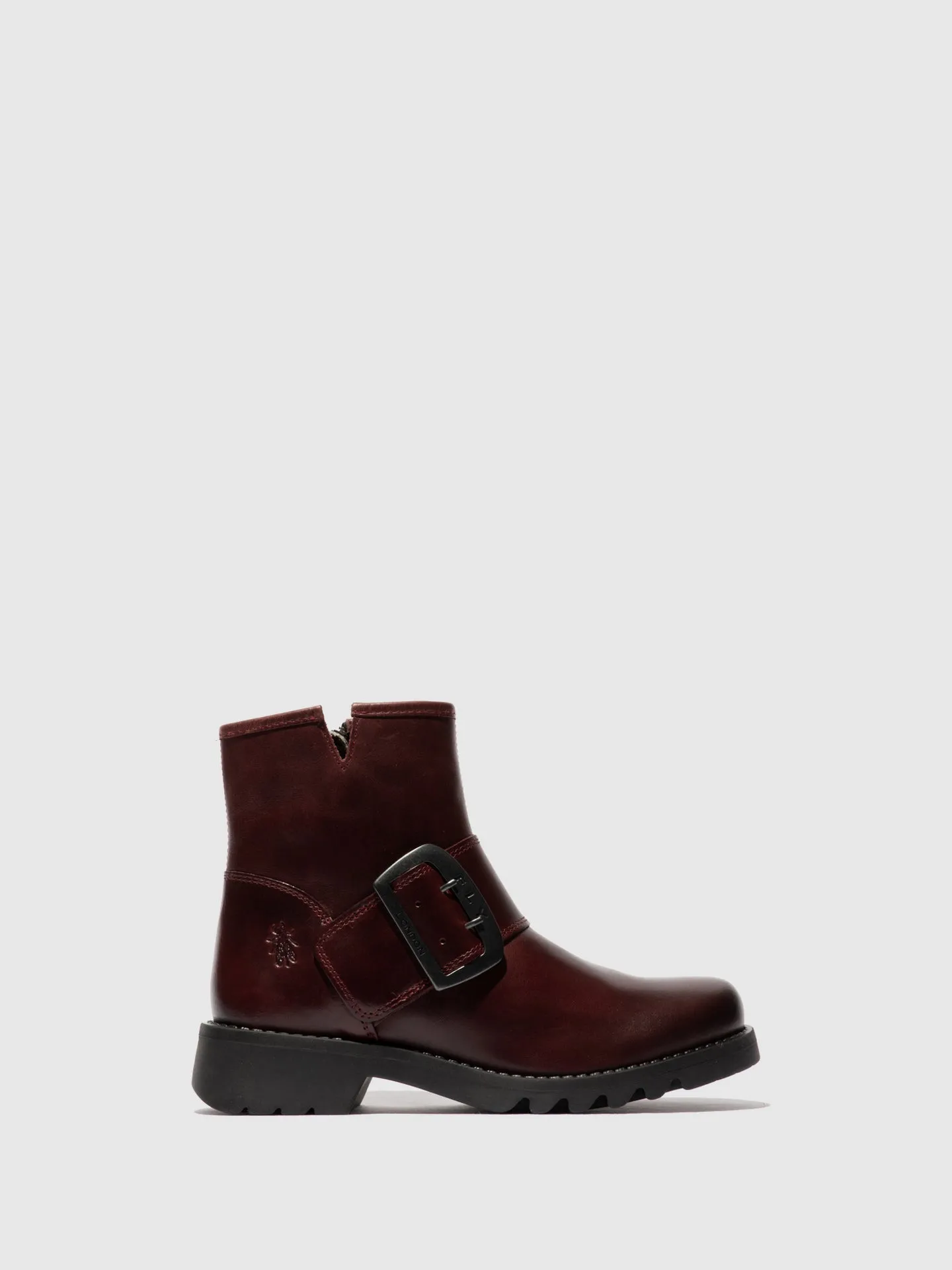 Buckle Ankle Boots RILY991FLY WINE sold by Fly London