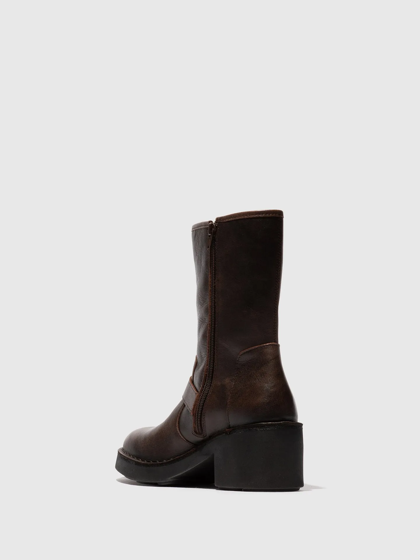 Zip Up Ankle Boots NATY192FLY DK. BROWN sold by Fly London product image thumbnail 3