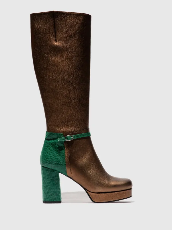 Zip Up Boots ECHI354FLY COOPER/EMERALD sold by Fly London