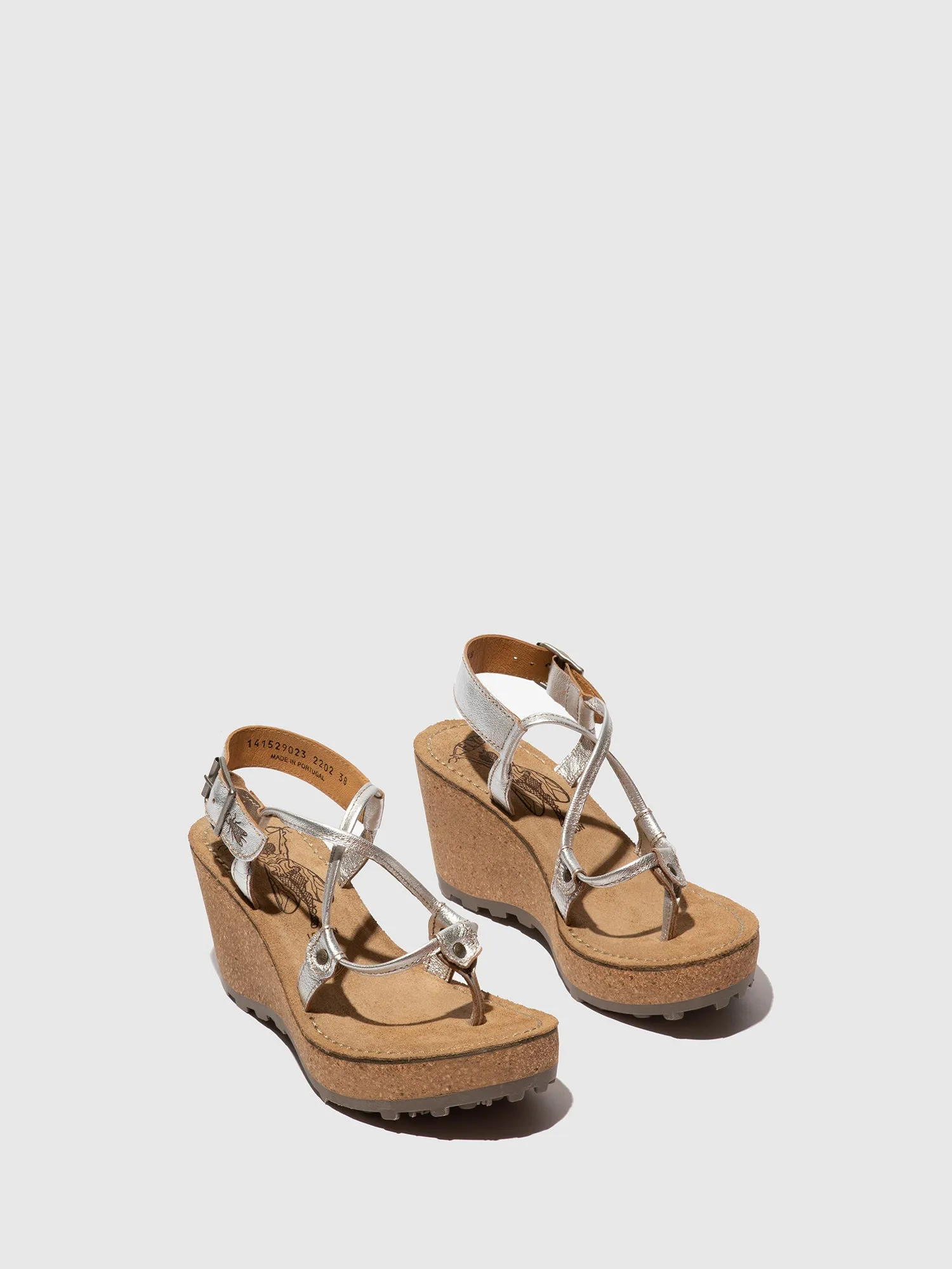 T-Strap Sandals GOSH SILVER sold by Fly London product image thumbnail 2