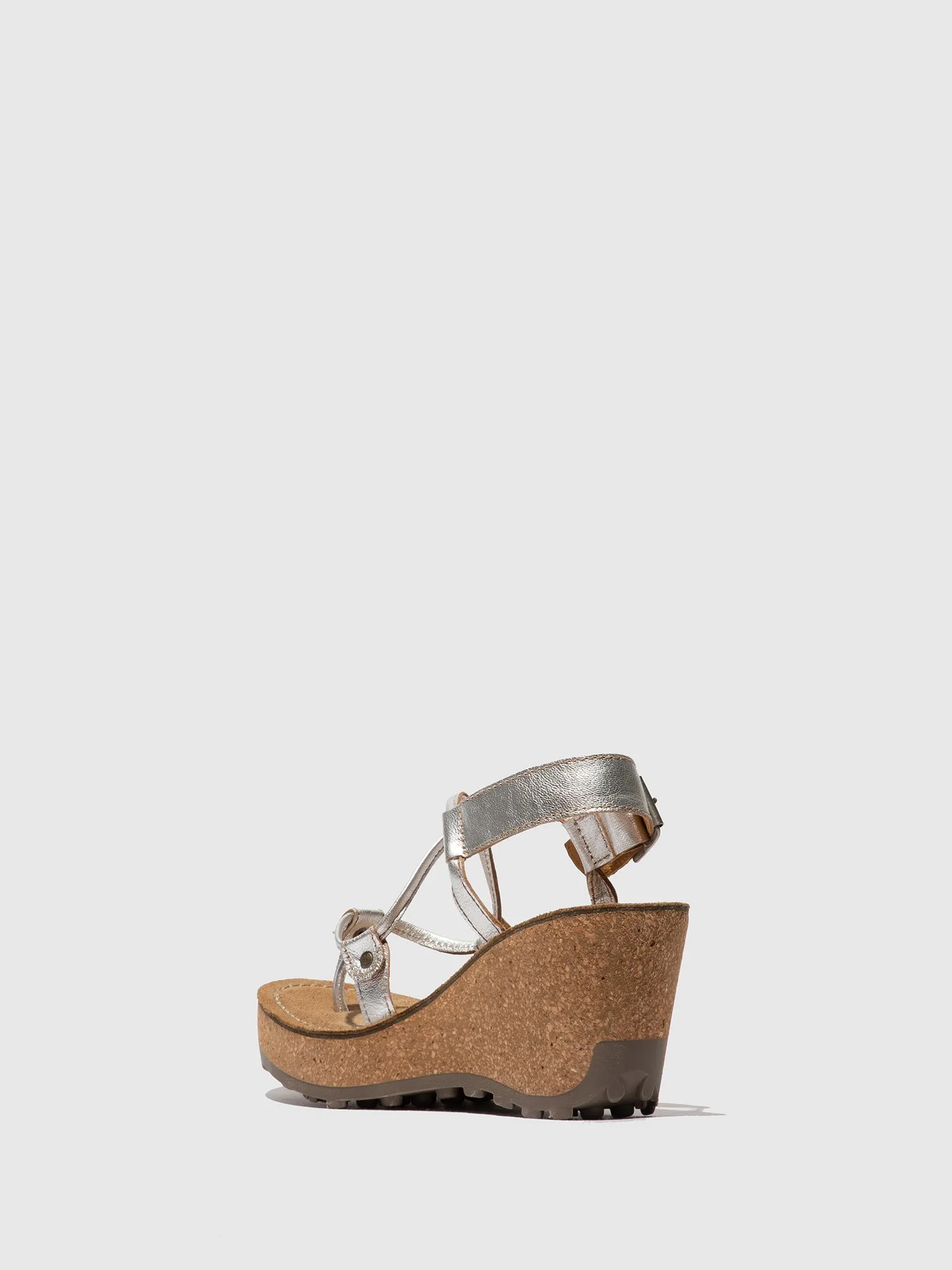 T-Strap Sandals GOSH SILVER sold by Fly London product image thumbnail 3