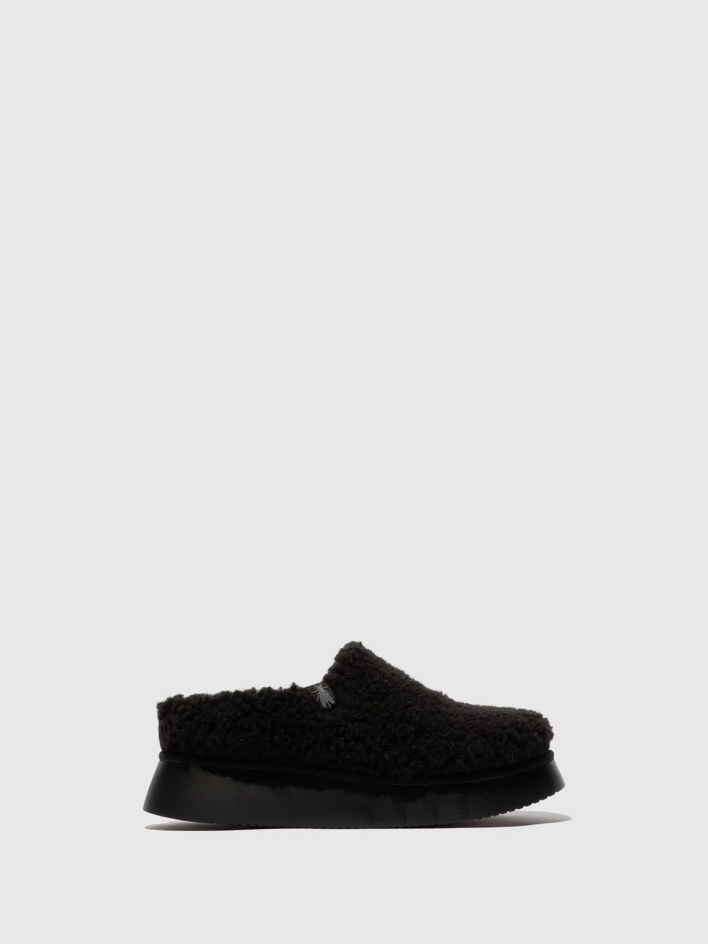 Round Toe Clogs CAFE360FLY BLACK sold by Fly London