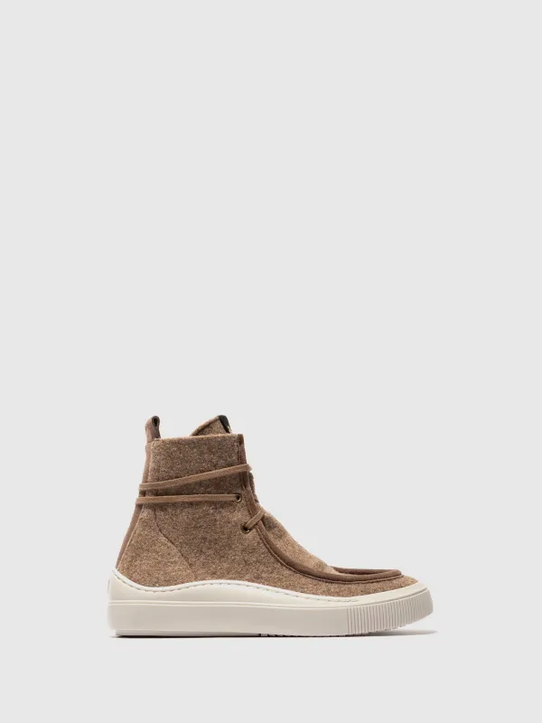 Lace-up Trainers SAFY708FLY TAUPE sold by Fly London